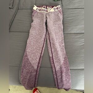 Gymshark Burgundy and Heathered Leggings
